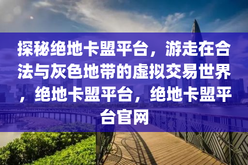 探秘绝地卡盟平台，游走在合法与灰色地带的虚拟交易世界，绝地卡盟平台，绝地卡盟平台官网
