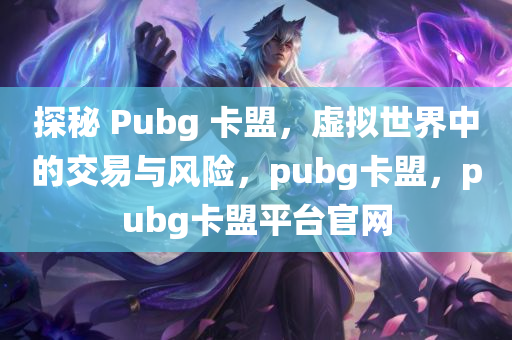 探秘 Pubg 卡盟，虚拟世界中的交易与风险，pubg卡盟，pubg卡盟平台官网