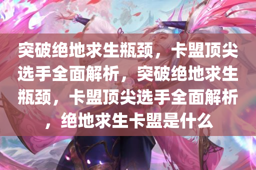突破绝地求生瓶颈，卡盟顶尖选手全面解析，突破绝地求生瓶颈，卡盟顶尖选手全面解析，绝地求生卡盟是什么