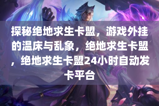 探秘绝地求生卡盟，游戏外挂的温床与乱象，绝地求生卡盟，绝地求生卡盟24小时自动发卡平台
