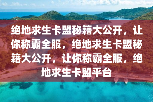绝地求生卡盟秘籍大公开，让你称霸全服，绝地求生卡盟秘籍大公开，让你称霸全服，绝地求生卡盟平台