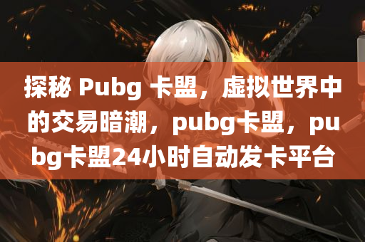 探秘 Pubg 卡盟，虚拟世界中的交易暗潮，pubg卡盟，pubg卡盟24小时自动发卡平台