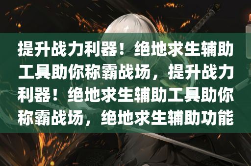 提升战力利器！绝地求生辅助工具助你称霸战场，提升战力利器！绝地求生辅助工具助你称霸战场，绝地求生辅助功能