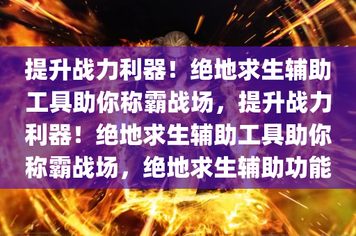 提升战力利器！绝地求生辅助工具助你称霸战场，提升战力利器！绝地求生辅助工具助你称霸战场，绝地求生辅助功能