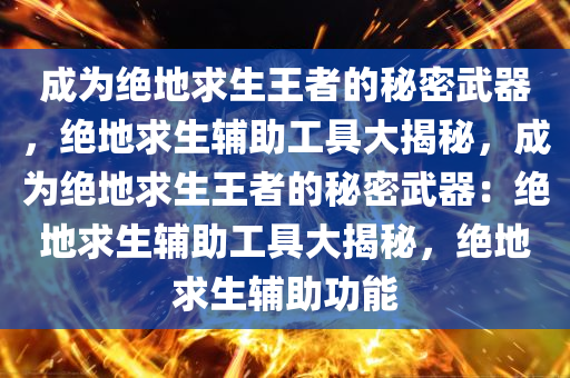 成为绝地求生王者的秘密武器,绝地求生辅助工具大揭秘,成为绝地求生王者的秘密武器:绝地求生辅助工具大揭秘,绝地求生辅助功能