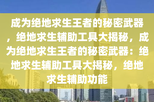 成为绝地求生王者的秘密武器，绝地求生辅助工具大揭秘，成为绝地求生王者的秘密武器：绝地求生辅助工具大揭秘，绝地求生辅助功能