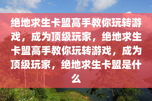 绝地求生卡盟高手教你玩转游戏,成为顶级玩家,绝地求生卡盟高手教你玩转游戏,成为顶级玩家,绝地求生卡盟是什么