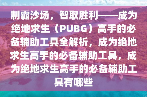 制霸沙场，智取胜利——成为绝地求生（PUBG）高手的必备辅助工具全解析，成为绝地求生高手的必备辅助工具，成为绝地求生高手的必备辅助工具有哪些
