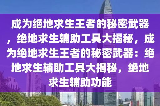 成为绝地求生王者的秘密武器，绝地求生辅助工具大揭秘，成为绝地求生王者的秘密武器：绝地求生辅助工具大揭秘，绝地求生辅助功能