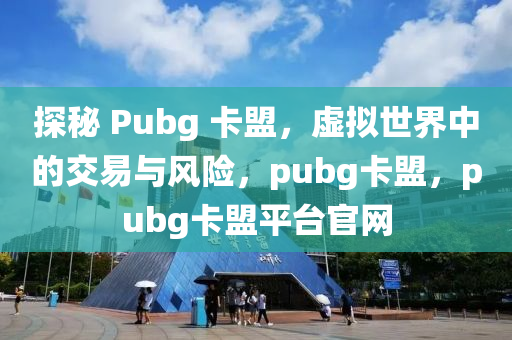 探秘 Pubg 卡盟，虚拟世界中的交易与风险，pubg卡盟，pubg卡盟平台官网