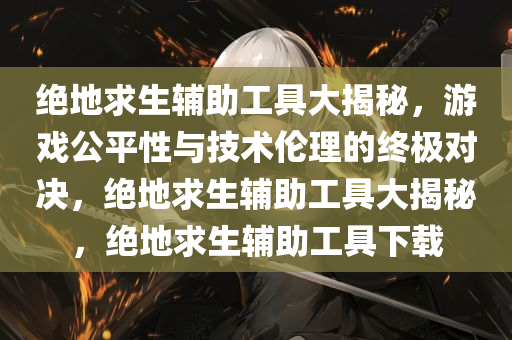 绝地求生辅助工具大揭秘，游戏公平性与技术伦理的终极对决，绝地求生辅助工具大揭秘，绝地求生辅助工具下载
