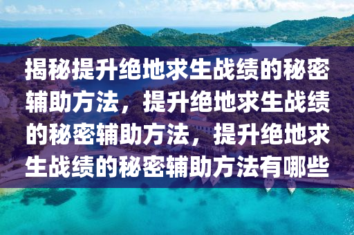 揭秘提升绝地求生战绩的秘密辅助方法，提升绝地求生战绩的秘密辅助方法，提升绝地求生战绩的秘密辅助方法有哪些