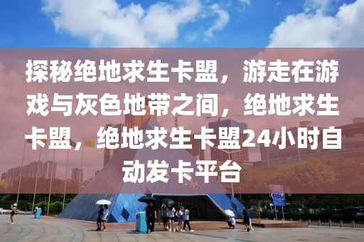 探秘绝地求生卡盟，游走在游戏与灰色地带之间，绝地求生卡盟，绝地求生卡盟24小时自动发卡平台