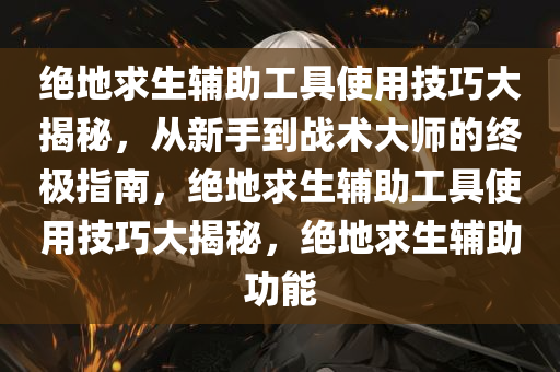绝地求生辅助工具使用技巧大揭秘，从新手到战术大师的终极指南，绝地求生辅助工具使用技巧大揭秘，绝地求生辅助功能
