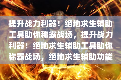 提升战力利器!绝地求生辅助工具助你称霸战场,提升战力利器!绝地求生辅助工具助你称霸战场,绝地求生辅助功能