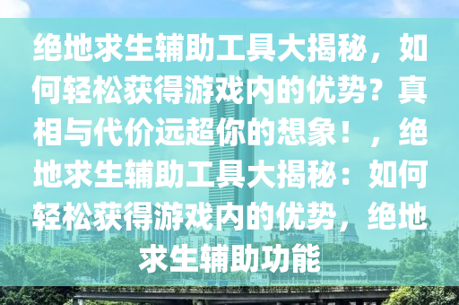 绝地求生辅助工具大揭秘，如何轻松获得游戏内的优势？真相与代价远超你的想象！，绝地求生辅助工具大揭秘：如何轻松获得游戏内的优势，绝地求生辅助功能
