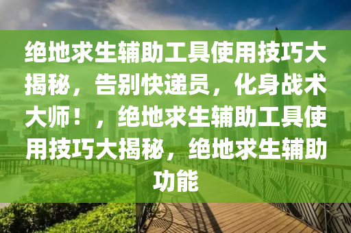 绝地求生辅助工具使用技巧大揭秘，告别快递员，化身战术大师！，绝地求生辅助工具使用技巧大揭秘，绝地求生辅助功能