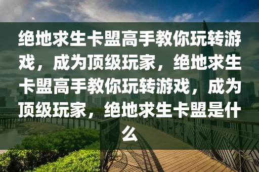 绝地求生卡盟高手教你玩转游戏，成为顶级玩家，绝地求生卡盟高手教你玩转游戏，成为顶级玩家，绝地求生卡盟是什么