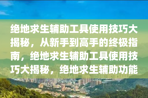 绝地求生辅助工具使用技巧大揭秘，从新手到高手的终极指南，绝地求生辅助工具使用技巧大揭秘，绝地求生辅助功能