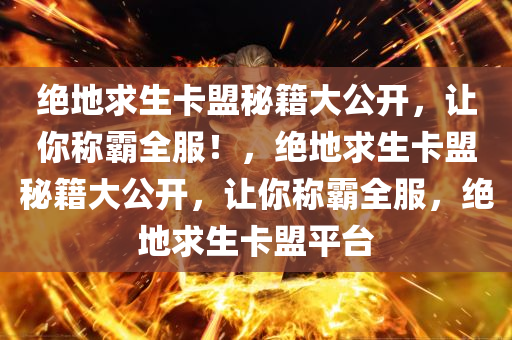 绝地求生卡盟秘籍大公开，让你称霸全服！，绝地求生卡盟秘籍大公开，让你称霸全服，绝地求生卡盟平台