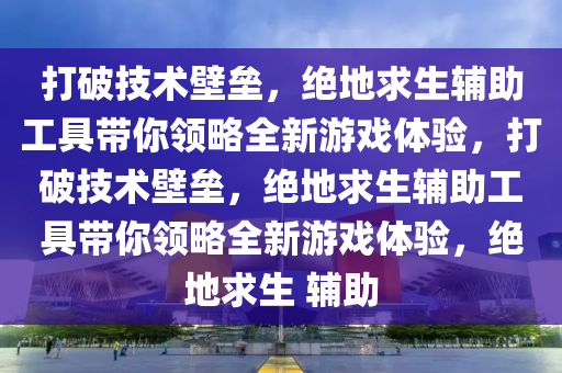 打破技术壁垒，绝地求生辅助工具带你领略全新游戏体验，打破技术壁垒，绝地求生辅助工具带你领略全新游戏体验，绝地求生 辅助