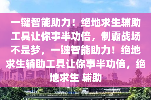 一键智能助力！绝地求生辅助工具让你事半功倍，制霸战场不是梦，一键智能助力！绝地求生辅助工具让你事半功倍，绝地求生 辅助