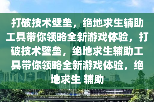 打破技术壁垒，绝地求生辅助工具带你领略全新游戏体验，打破技术壁垒，绝地求生辅助工具带你领略全新游戏体验，绝地求生 辅助