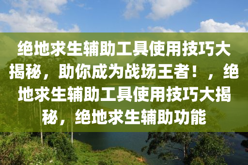 绝地求生辅助工具使用技巧大揭秘，助你成为战场王者！，绝地求生辅助工具使用技巧大揭秘，绝地求生辅助功能