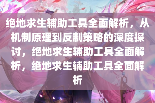 绝地求生辅助工具全面解析，从机制原理到反制策略的深度探讨，绝地求生辅助工具全面解析，绝地求生辅助工具全面解析