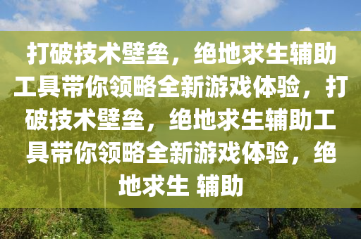 打破技术壁垒，绝地求生辅助工具带你领略全新游戏体验，打破技术壁垒，绝地求生辅助工具带你领略全新游戏体验，绝地求生 辅助