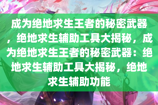 成为绝地求生王者的秘密武器，绝地求生辅助工具大揭秘，成为绝地求生王者的秘密武器：绝地求生辅助工具大揭秘，绝地求生辅助功能