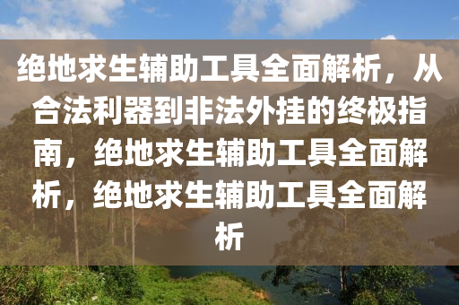 绝地求生辅助工具全面解析，从合法利器到非法外挂的终极指南，绝地求生辅助工具全面解析，绝地求生辅助工具全面解析