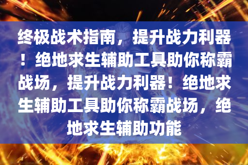 终极战术指南，提升战力利器！绝地求生辅助工具助你称霸战场，提升战力利器！绝地求生辅助工具助你称霸战场，绝地求生辅助功能