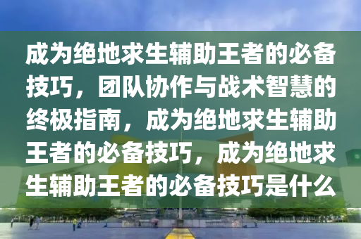 成为绝地求生辅助王者的必备技巧，团队协作与战术智慧的终极指南，成为绝地求生辅助王者的必备技巧，成为绝地求生辅助王者的必备技巧是什么