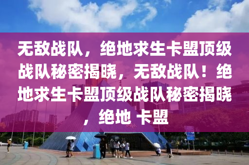 无敌战队，绝地求生卡盟顶级战队秘密揭晓，无敌战队！绝地求生卡盟顶级战队秘密揭晓，绝地 卡盟