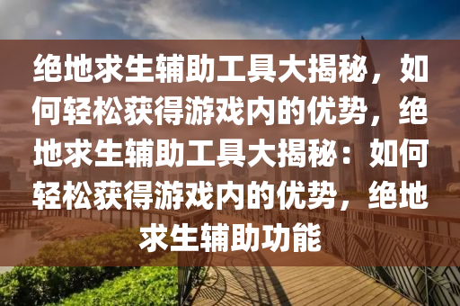绝地求生辅助工具大揭秘，如何轻松获得游戏内的优势，绝地求生辅助工具大揭秘：如何轻松获得游戏内的优势，绝地求生辅助功能