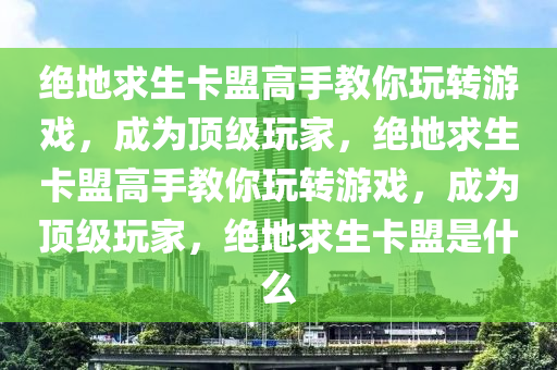绝地求生卡盟高手教你玩转游戏,成为顶级玩家,绝地求生卡盟高手教你玩转游戏,成为顶级玩家,绝地求生卡盟是什么