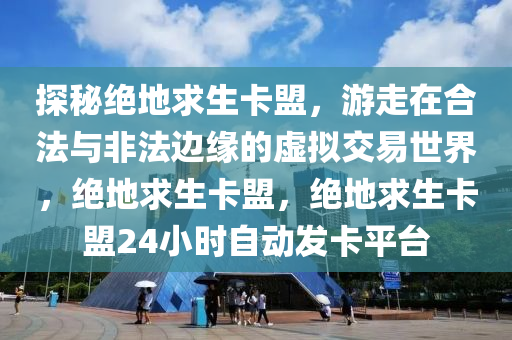 探秘绝地求生卡盟，游走在合法与非法边缘的虚拟交易世界，绝地求生卡盟，绝地求生卡盟24小时自动发卡平台