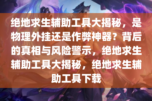 绝地求生辅助工具大揭秘，是物理外挂还是作弊神器？背后的真相与风险警示，绝地求生辅助工具大揭秘，绝地求生辅助工具下载