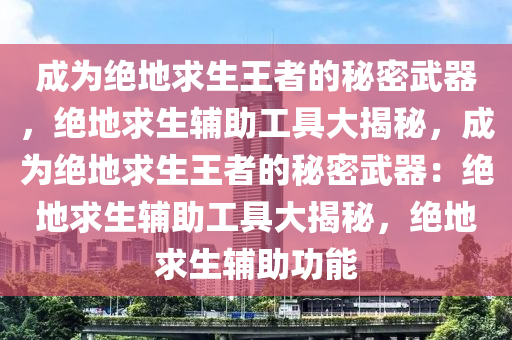 成为绝地求生王者的秘密武器，绝地求生辅助工具大揭秘，成为绝地求生王者的秘密武器：绝地求生辅助工具大揭秘，绝地求生辅助功能