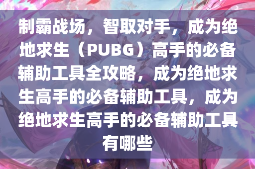 制霸战场，智取对手，成为绝地求生（PUBG）高手的必备辅助工具全攻略，成为绝地求生高手的必备辅助工具，成为绝地求生高手的必备辅助工具有哪些