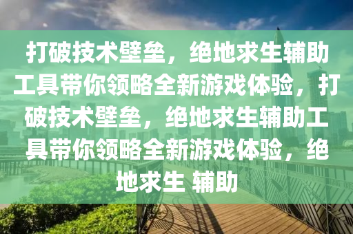 打破技术壁垒，绝地求生辅助工具带你领略全新游戏体验，打破技术壁垒，绝地求生辅助工具带你领略全新游戏体验，绝地求生 辅助