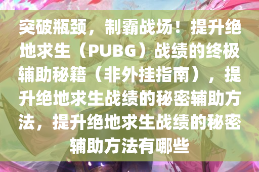 突破瓶颈，制霸战场！提升绝地求生（PUBG）战绩的终极辅助秘籍（非外挂指南），提升绝地求生战绩的秘密辅助方法，提升绝地求生战绩的秘密辅助方法有哪些