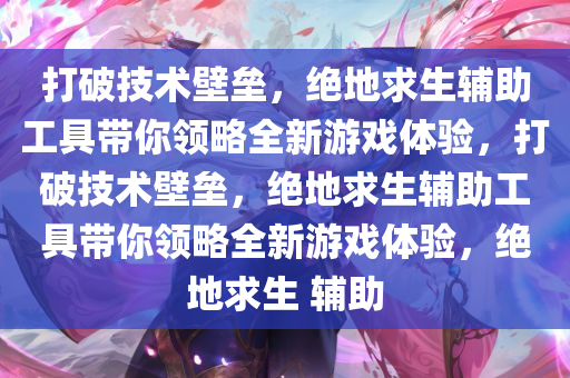 打破技术壁垒，绝地求生辅助工具带你领略全新游戏体验，打破技术壁垒，绝地求生辅助工具带你领略全新游戏体验，绝地求生 辅助