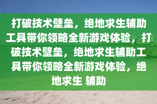 打破技术壁垒，绝地求生辅助工具带你领略全新游戏体验，打破技术壁垒，绝地求生辅助工具带你领略全新游戏体验，绝地求生 辅助