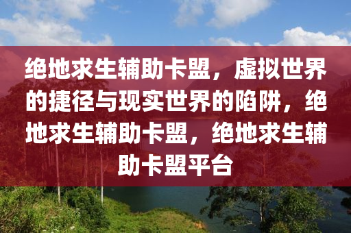 绝地求生辅助卡盟，虚拟世界的捷径与现实世界的陷阱，绝地求生辅助卡盟，绝地求生辅助卡盟平台