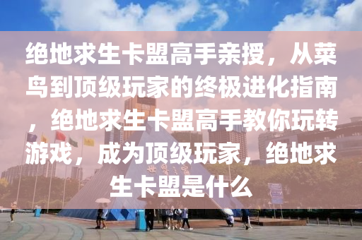 绝地求生卡盟高手亲授,从菜鸟到顶级玩家的终极进化指南,绝地求生卡盟高手教你玩转游戏,成为顶级玩家,绝地求生卡盟是什么