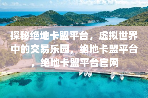 探秘绝地卡盟平台，虚拟世界中的交易乐园，绝地卡盟平台，绝地卡盟平台官网
