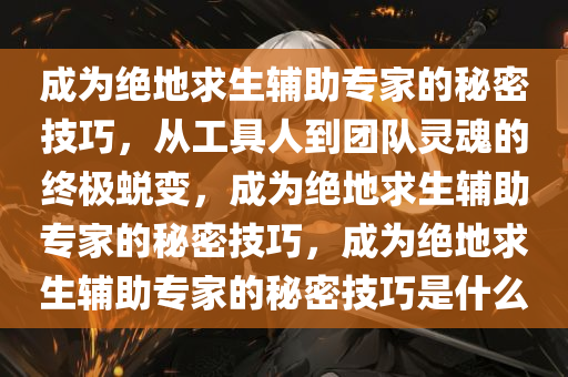 成为绝地求生辅助专家的秘密技巧，从工具人到团队灵魂的终极蜕变，成为绝地求生辅助专家的秘密技巧，成为绝地求生辅助专家的秘密技巧是什么