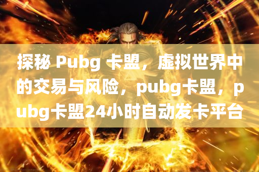 探秘 Pubg 卡盟，虚拟世界中的交易与风险，pubg卡盟，pubg卡盟24小时自动发卡平台